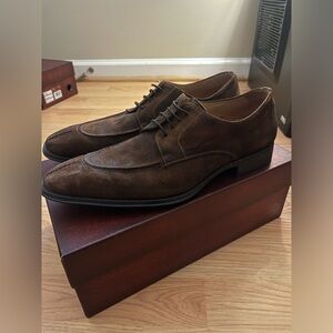Mezlan suede oxford dress shoes size 10